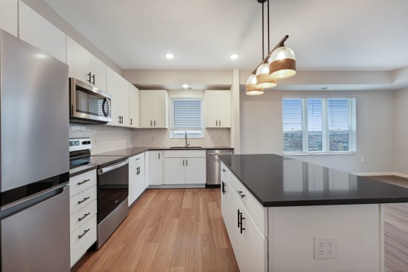 Fully Equipped Kitchen with Stainless Steel Appliances