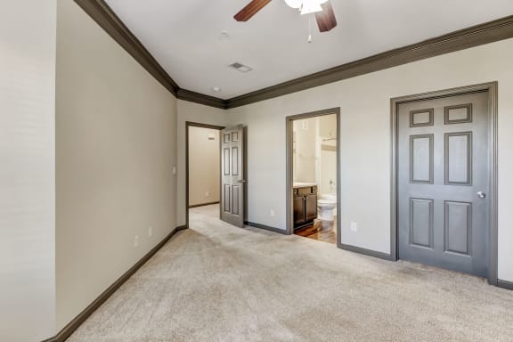 Living Area with Crown Molding