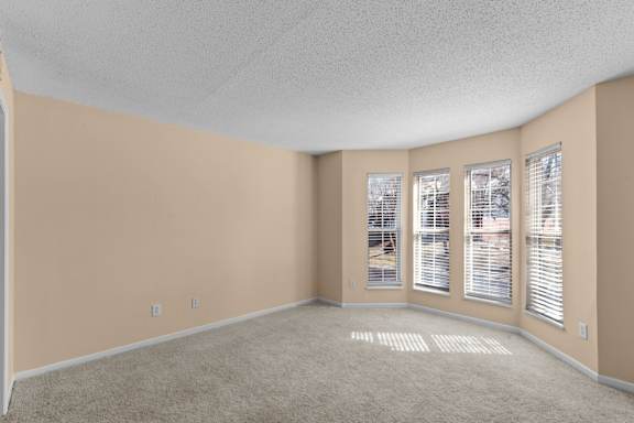 Living Room with bay windows