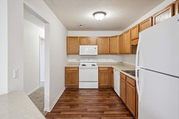 Kitchen with Wood-Style Flooring