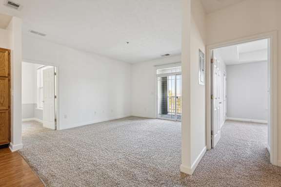 Living Room with Plush Carpeting