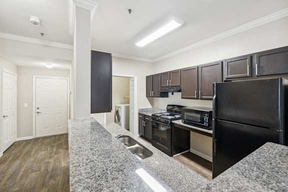 Kitchen with Granite Countertops