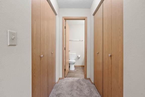 Hallway with Closets