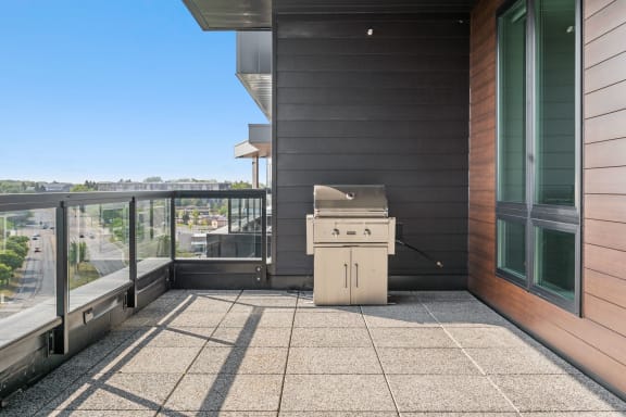Outdoor Balcony with Grill