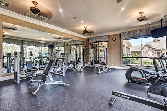 Fitness Center Featuring Cardio & Strength Training Equipment