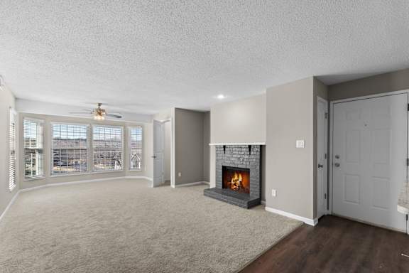 Living Room with Fireplace