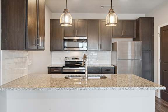 Kitchen with Granite Countertops
