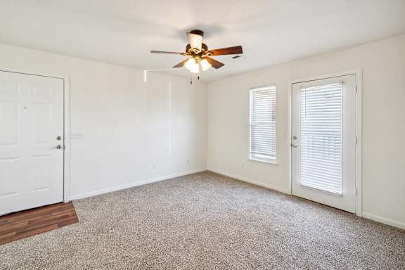 Living Room With Overhead Lighting