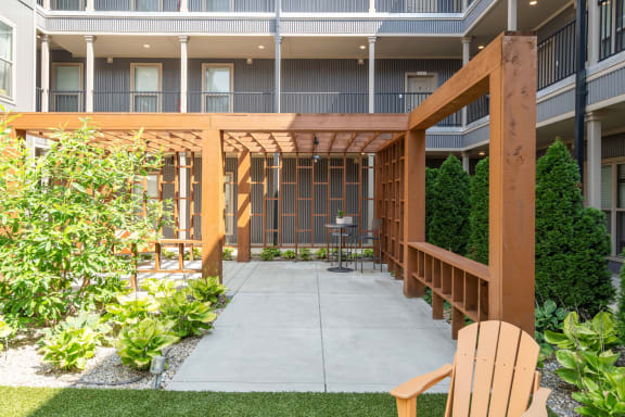 Courtyard with Pergola
