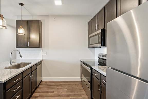Kitchen with Granite Countertops