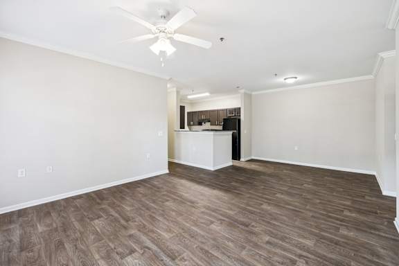 Spacious Living Area With Wood-Style Flooring