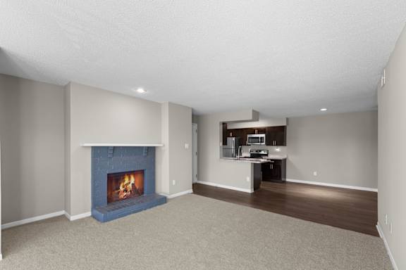 Living Room with Fireplace