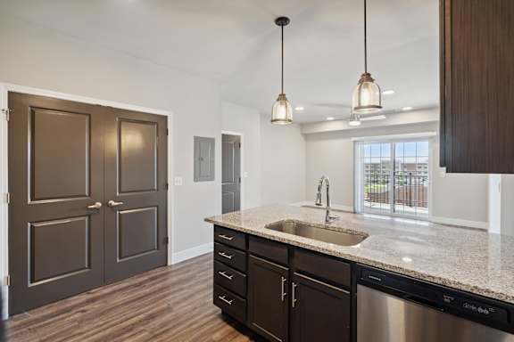 Kitchen with Granite Countertops