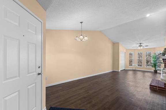 Living Room with High Ceilings