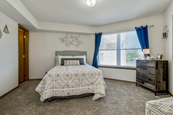 Spacious Bedroom With Overhead Light