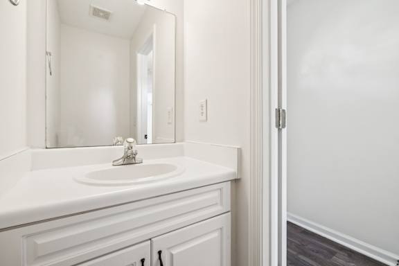 Bathroom with Wood cabinetry