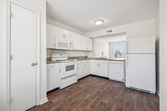 Kitchen with Wood-Style Flooring