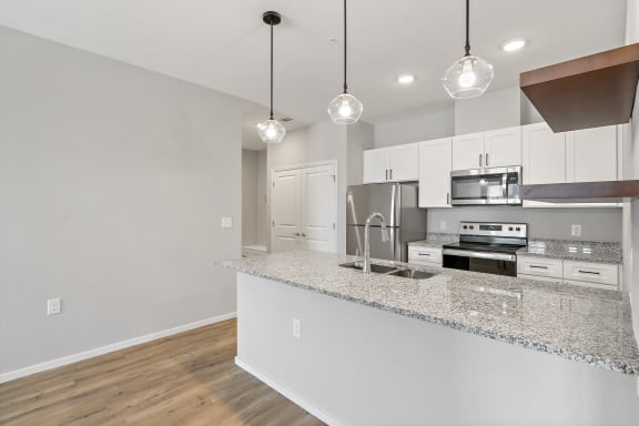 Kitchen with Overhead Lighting