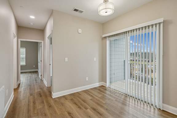 Spacious Living Area With Wood-Style Flooring