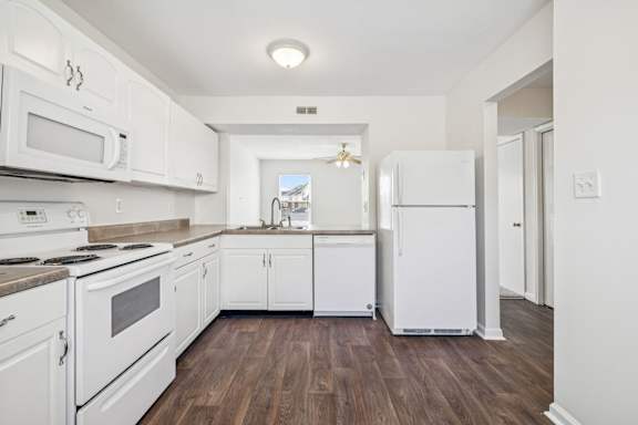 Kitchen with White Cabinetry