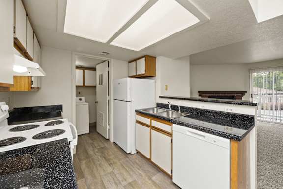 Kitchen with Overhead Lighting