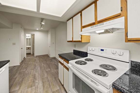 Kitchen with White Appliances