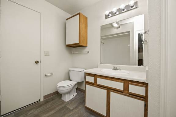 Bathroom with White Cabinets