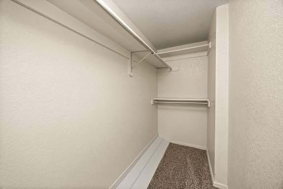 Walk-In Closet With Built-In Shelving