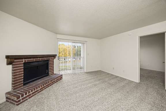 Living Room with Plush Carpeting