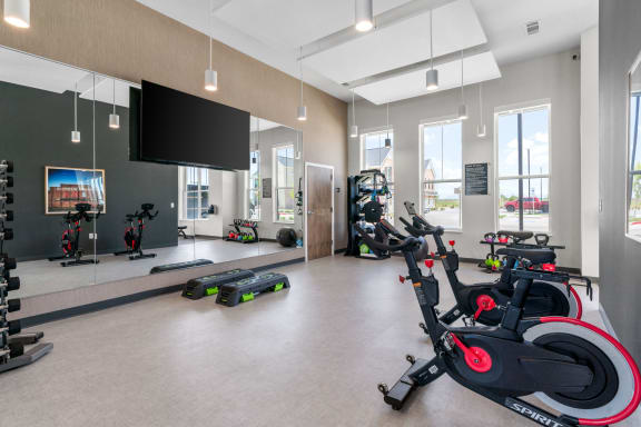 Fitness Center with Spin Bikes