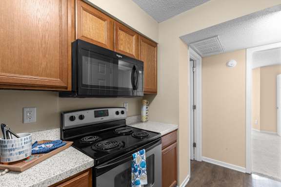 Kitchen with Black Appliances