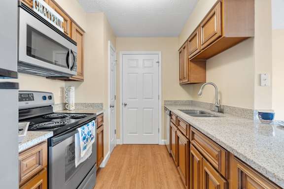 Kitchen with Wood Cabinets