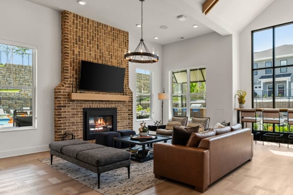 Community Room with Fireplace