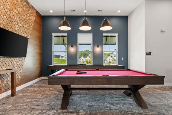 Game Room with Pool Table