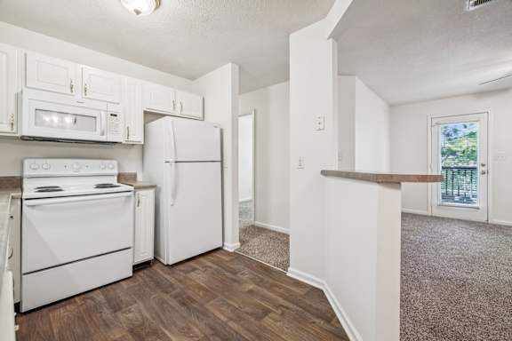 Kitchen with White Appliances