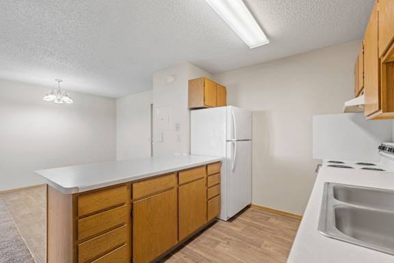 Kitchen with White Appliances