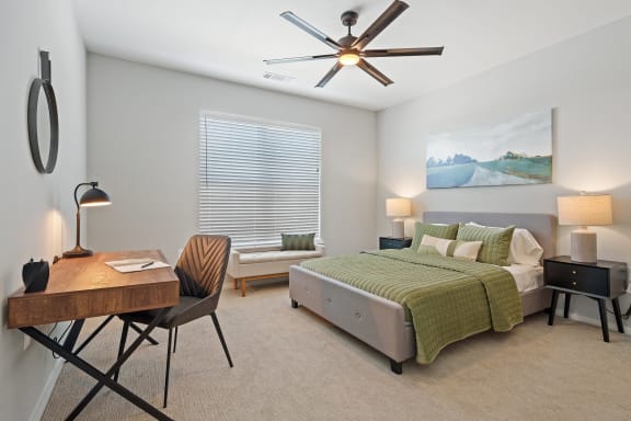 Bedroom with Plush Carpeting