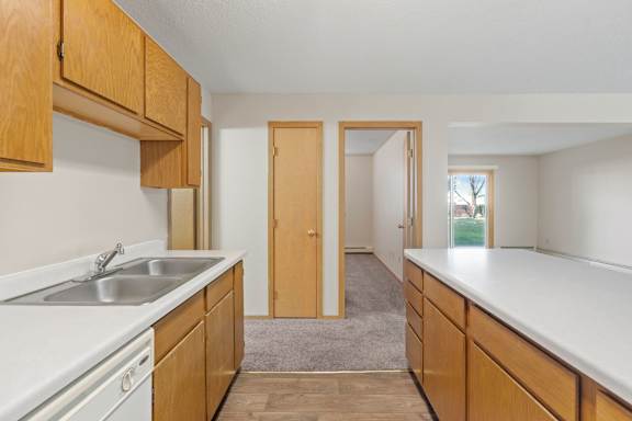 Kitchen with Wood Cabinets