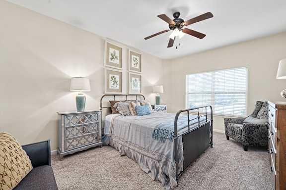 Spacious Bedroom with Plush Carpeting