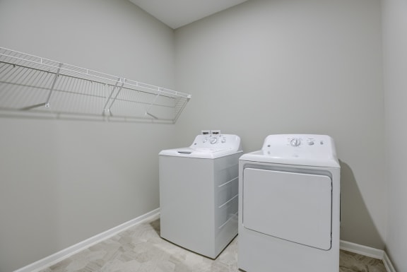 Laundry Room with Full-Size Washer/Dryer