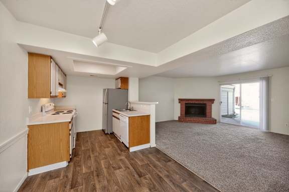 Spacious Living Area with Carpet