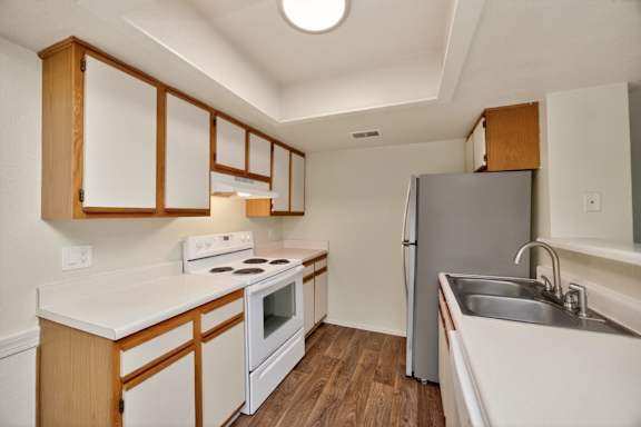 Kitchen with Wood Cabinets