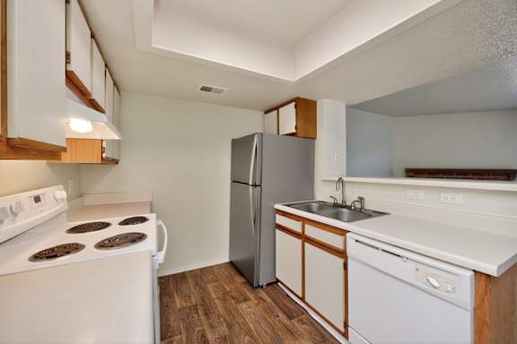 Kitchen with Wood-Style Flooring