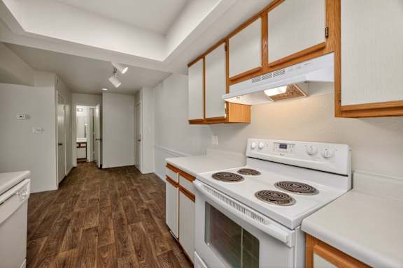 Kitchen with White Appliances