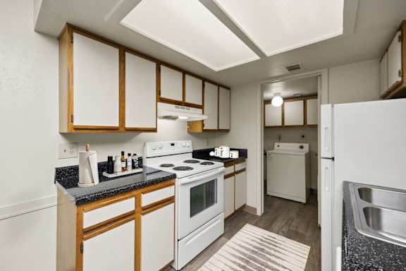 Kitchen with White Cabinetry