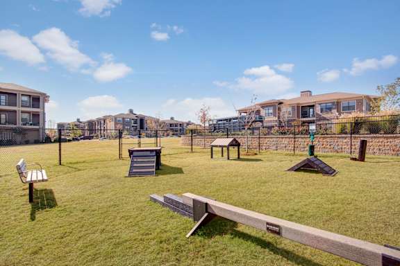 Dog Park with Agility Equipment