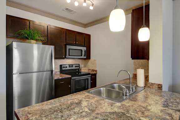 Kitchen with Granite Countertops
