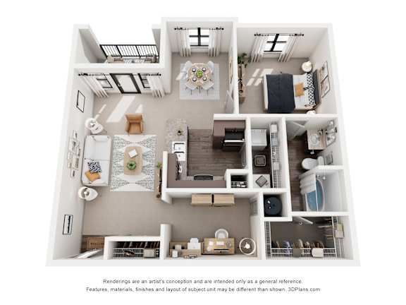 1B Floor Plan