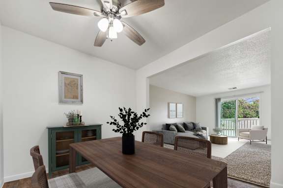 Dining Area with Ceiling Fan
