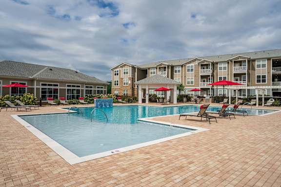 Resort-Style Pool with Zero Entry Area